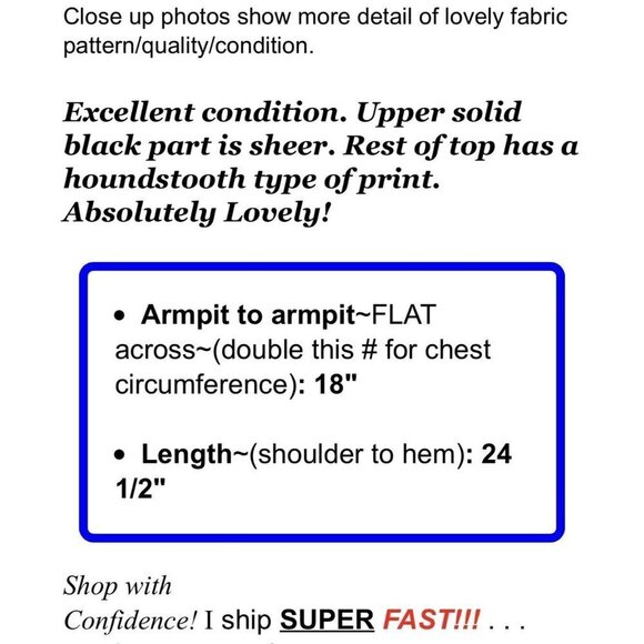 Calvin Klein Womens Silky Blouse Top Houndstooth Print Black White Sz Small - Picture 2 of 10